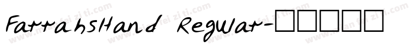 FarrahsHand Regular字体转换